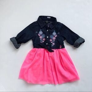 U.S. POLOASSN. Chambray/Tutu tunic/dress EUC 3T